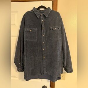 High sierra button down corduroy jacket